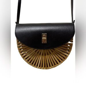 Black and Tan Women's Crossbody Bag
